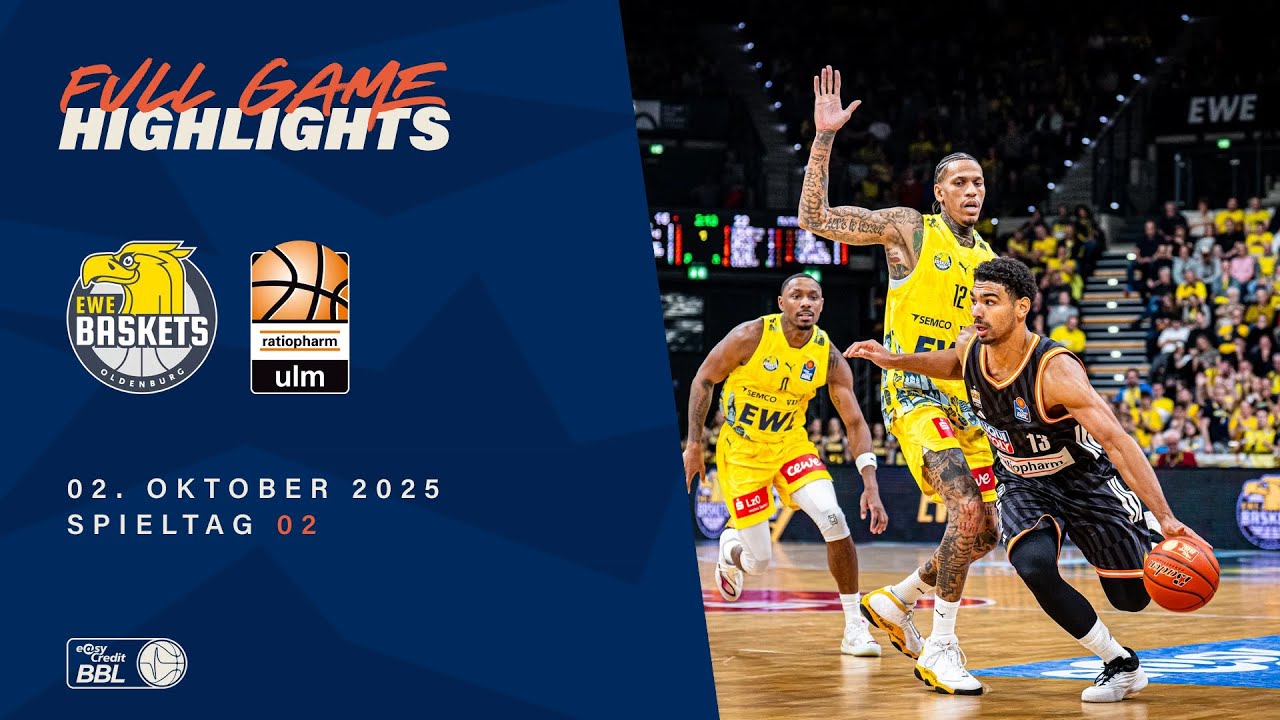 EWE Baskets Oldenburg vs. Ratiopharm Ulm - Full Game Highlights - Spieltag 2, 25/26