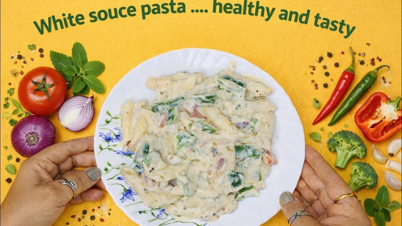 No Butter ❌ No Maida ❌ No Cheese ❌ Phir Bhi Itna Creamy Pasta? 😱 | Healthy White Sauce Pasta