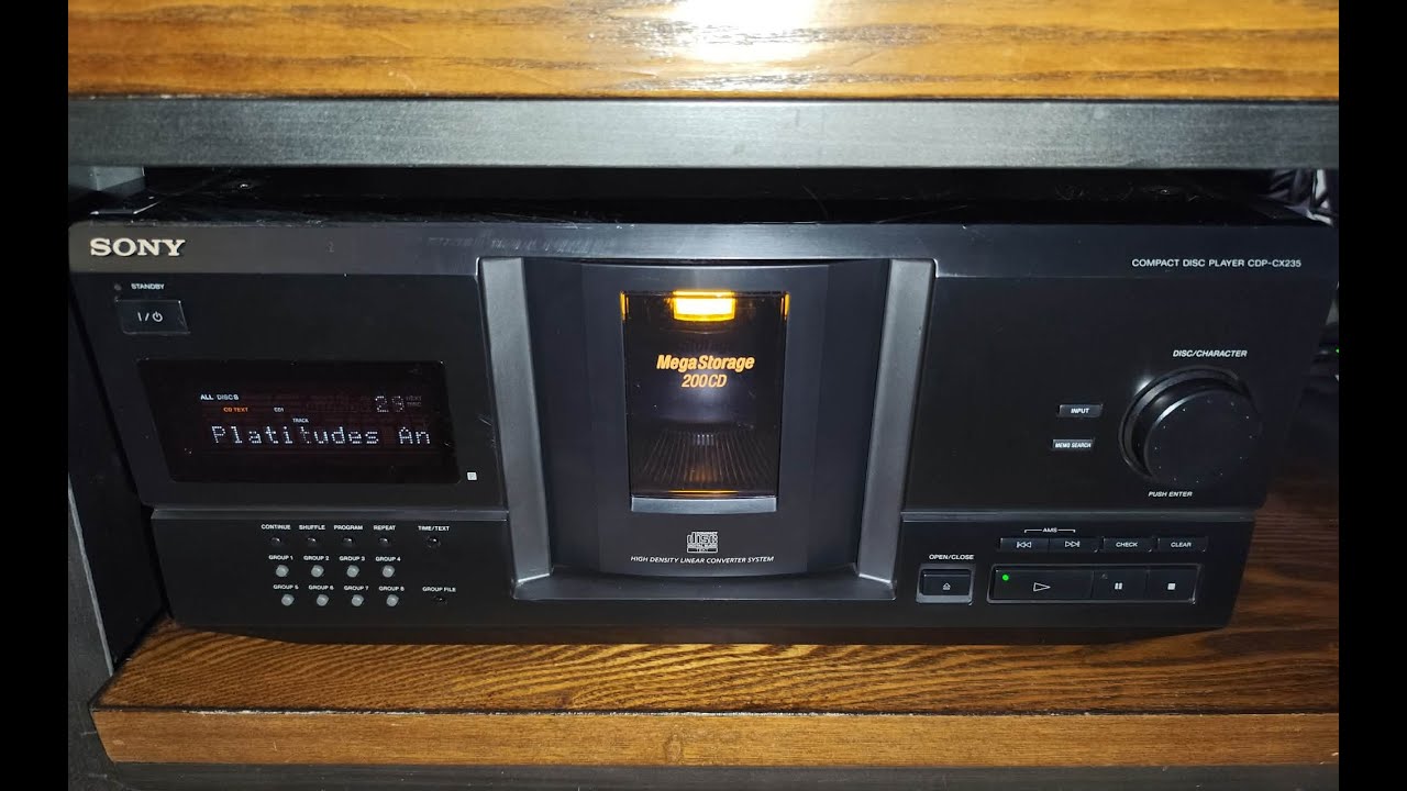 CD-чейнджер Sony CDP-CX235 MegaStorage на 200 дисков — обзор, тестирование и чистка.