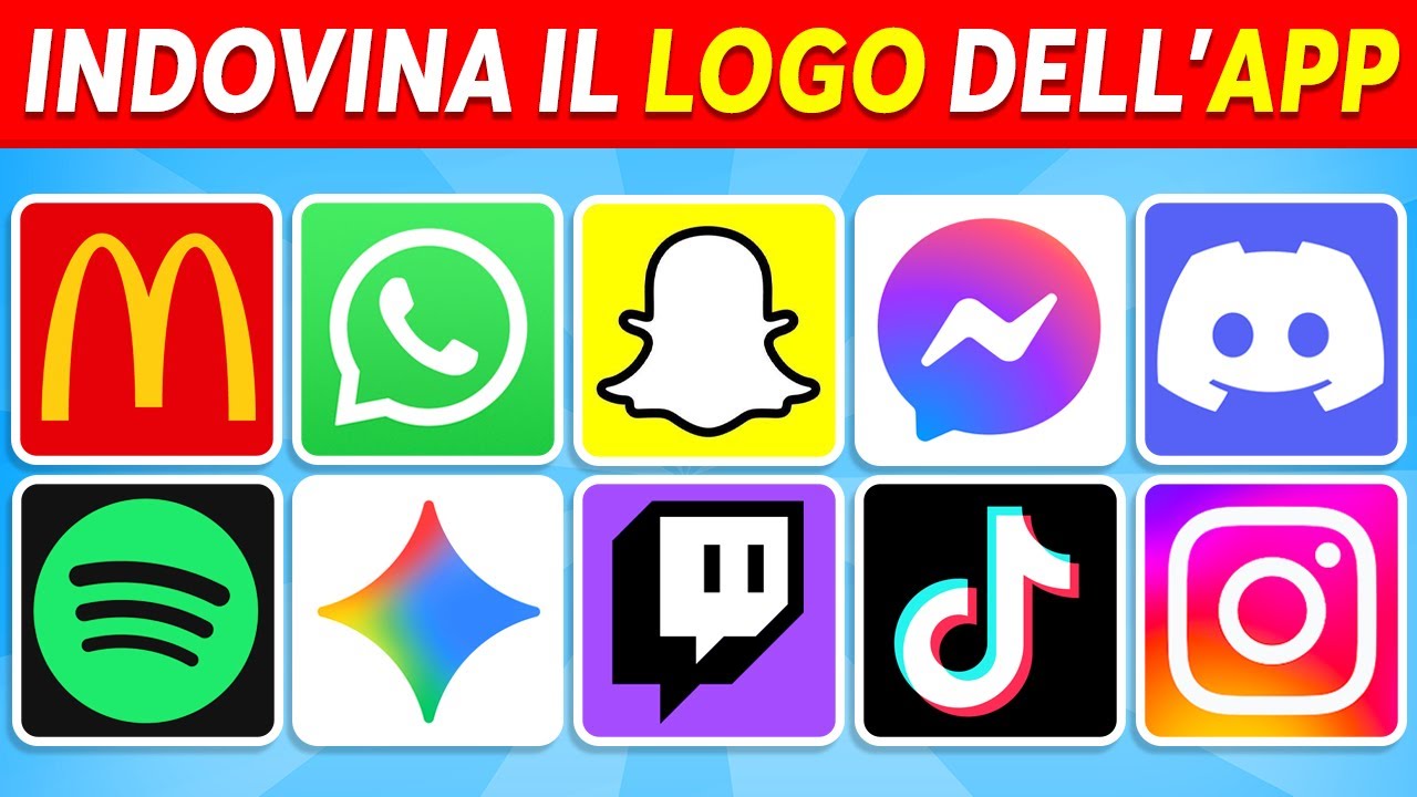 Indovina il logo Dell'App in 3 Secondi | 100 Loghi di App famose 📲✅ Quiz sui Loghi 2026