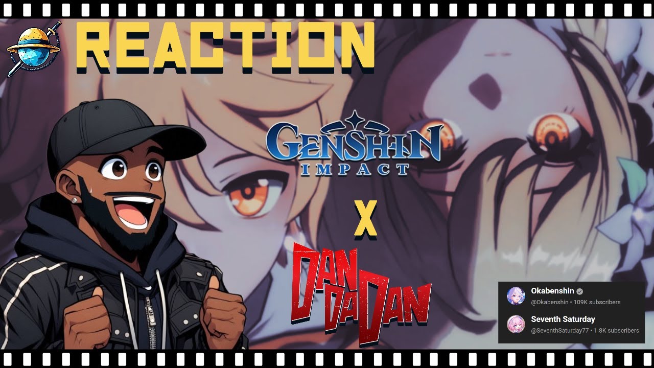 РЕАКЦИЯ: Пародия на вступительную заставку аниме DanDaDan x Genshin Impact