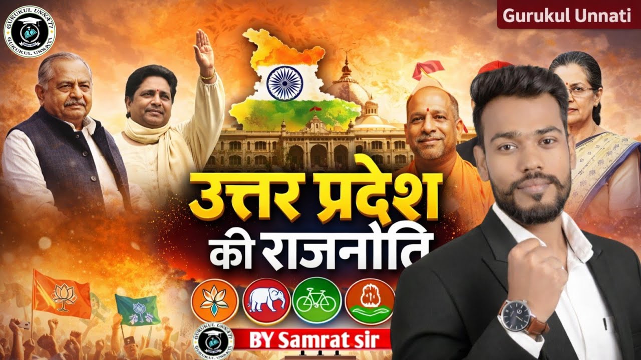 👉 उत्तर प्रदेश की राजनीतिक प्रणाली | UP Political System Complete Detail 2026 | UP Polity GK