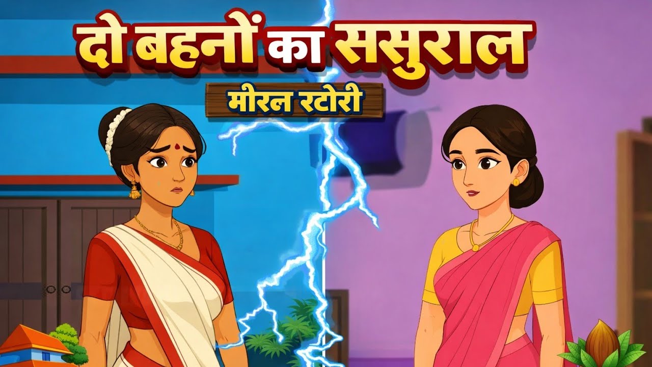 दो बहनों का ससुराल | Hindi Kahani | Moral Stories | Cartoon Story | Hindi Kahaniya | Hindi Story