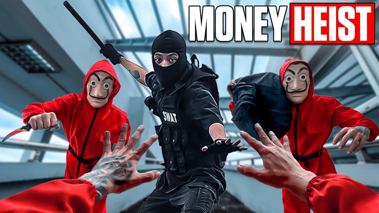 MONEY HEIST vs POLICE in REAL LIFE ll THERE WILL BE BLOOD 1.0 ll (Epic Parkour Pov Chase)