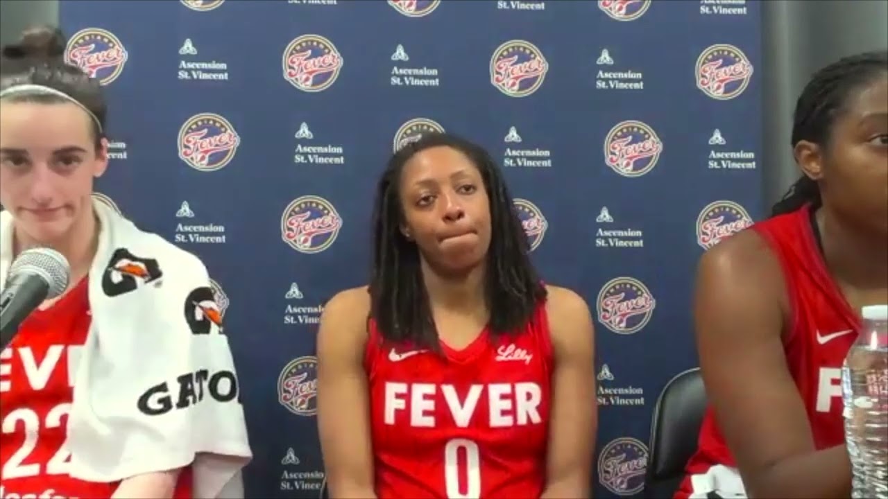 Caitlin Clark, Kelsey Mitchell, Aliyah Boston, Christie Sides after Fever win at Minnesota