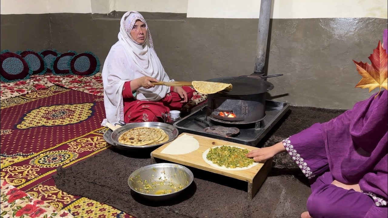 How We Cook Green Veg's And Apricot Kernels Inside A Bread - Mountain Village Life