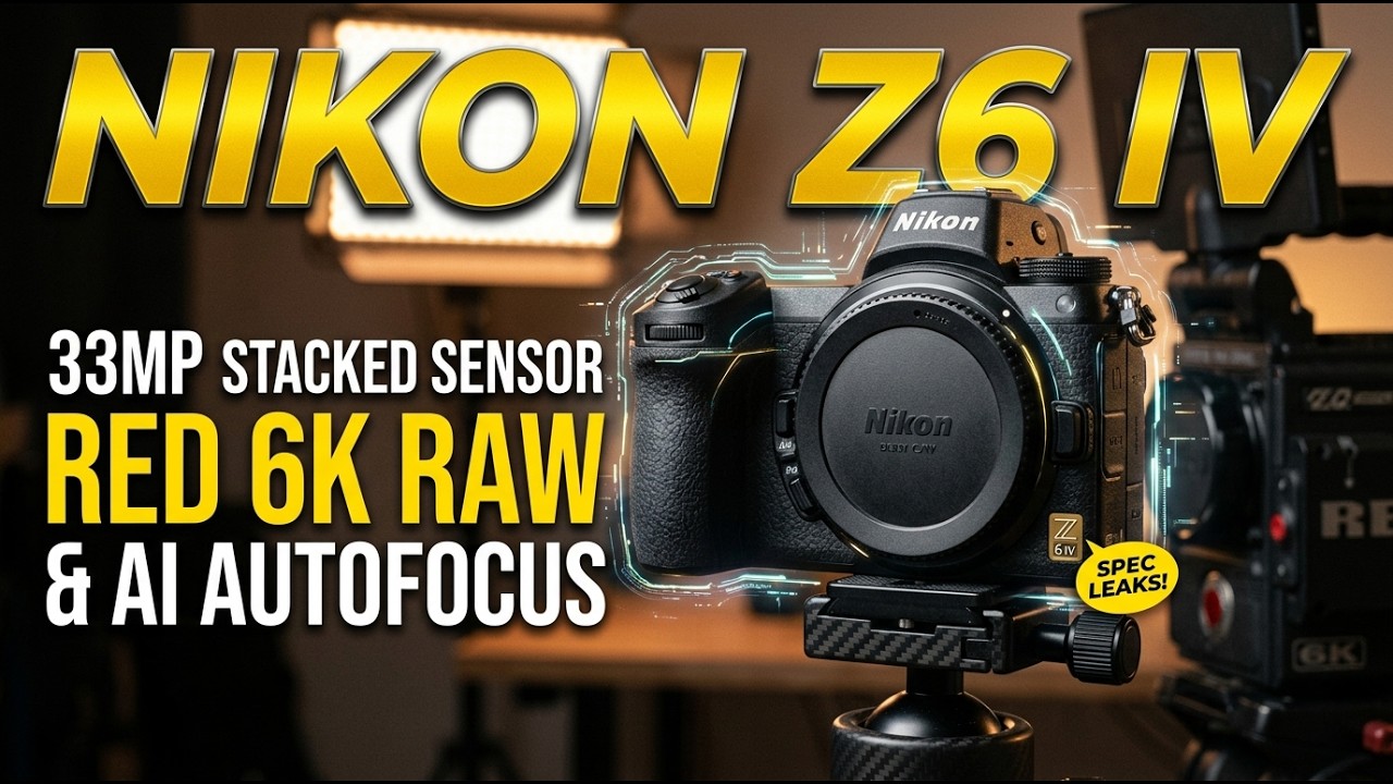 Официальные утечки Nikon Z6 IV: многослойная матрица 33 Мп, RED 6K RAW и автофокус с ИИ!