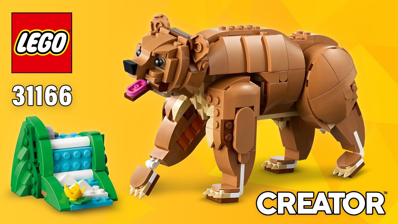 LEGO Creator Bear (31166) from Beautiful Horse | Step-by-Step Building Instructions | TBB