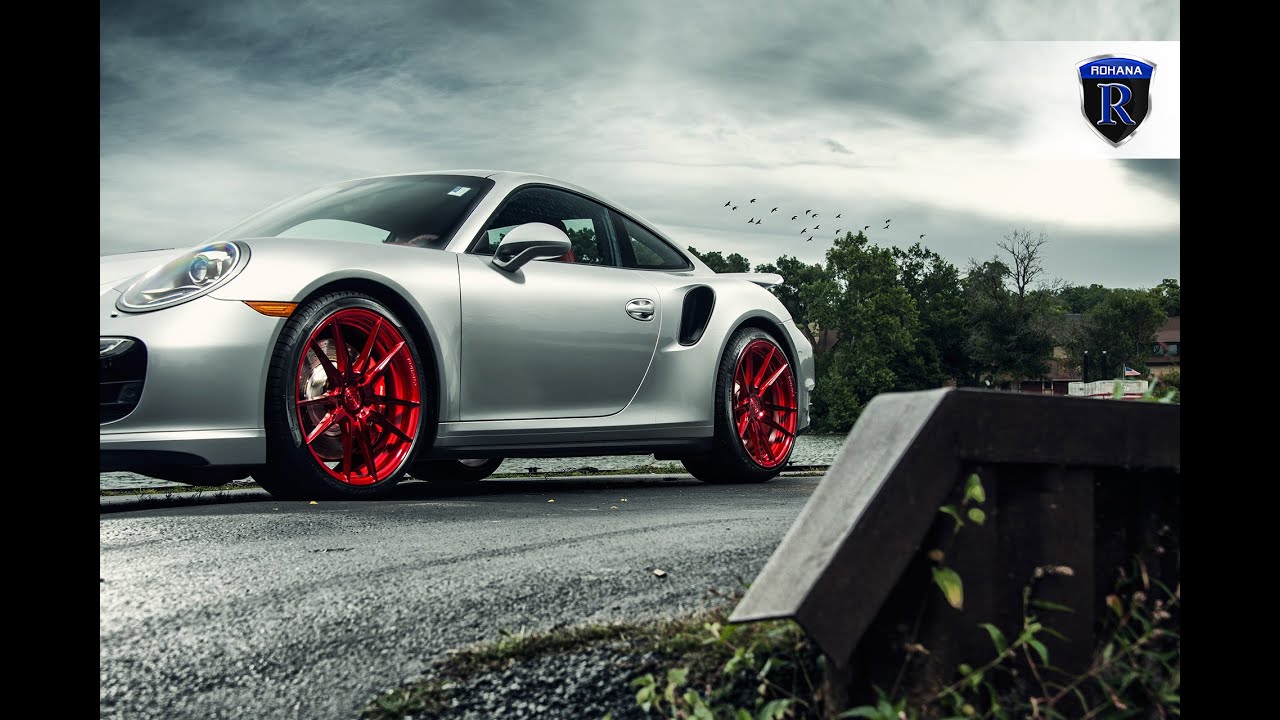 PORSCHE 911 Turbo on Red RFX2