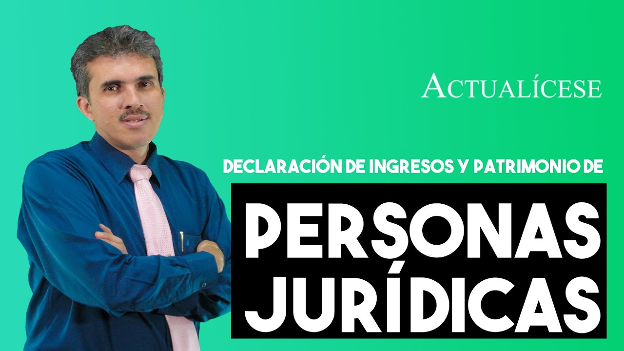 Declaración de ingresos y patrimonio por las personas jurídicas