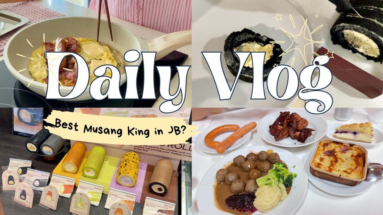 Singaporean living in JB: 365 Bakery, Cooking at Home, BEST Durian Swiss Roll in JB?? (IKEA Run!)