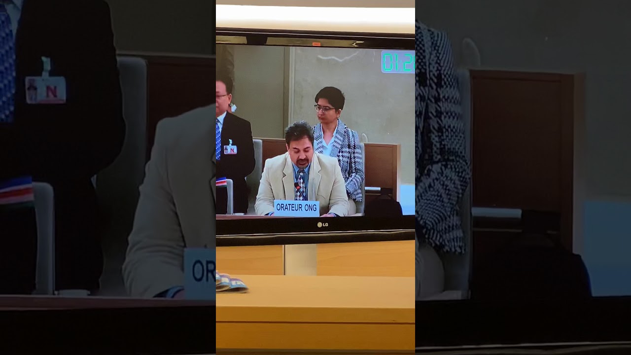 National Equality Party JKGBL Senge Sering speaks at the UNHRC on Gilgit Baltistan issues.