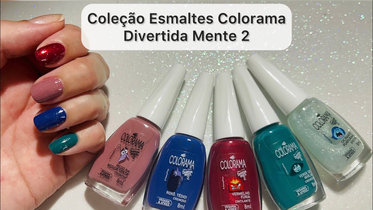 Resenha Coleção Esmaltes Colorama Divertida Mente 2