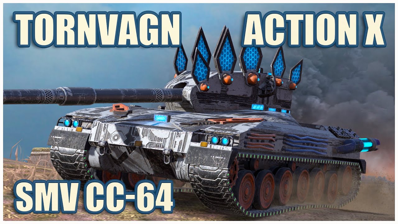 Bofors Tornvagn, Action X & SMV CC-64 • WoT Blitz Gameplay