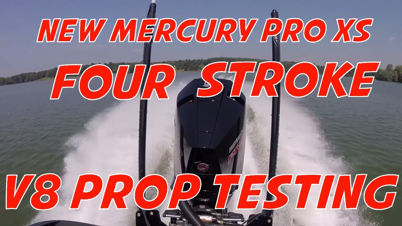 Тест Mercury Pro Xs Four Stroke V8 с винтом Fury с 3 лопастями и винтом Fury с 4 лопастями