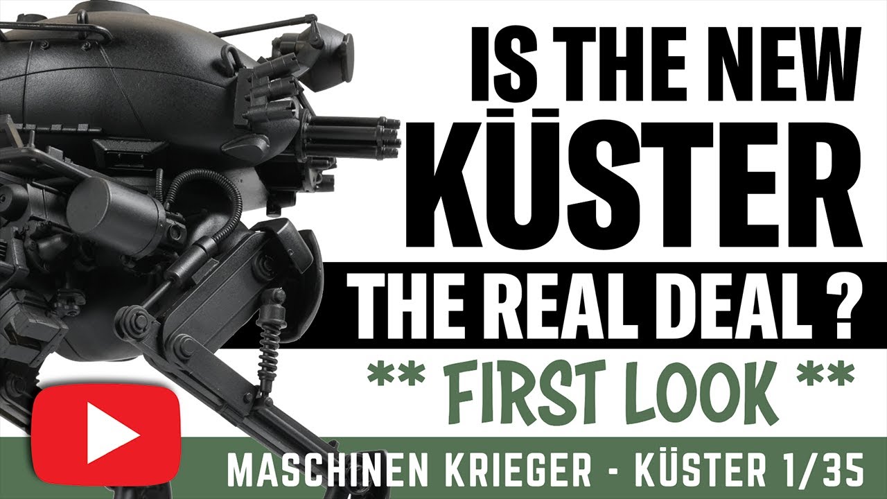 ПЕРВЫЙ ВЗГЛЯД — KUSTER в масштабе 1/35 — Maschinen Krieger, Ma.K, SF3D. Полный обзор набора и тес...