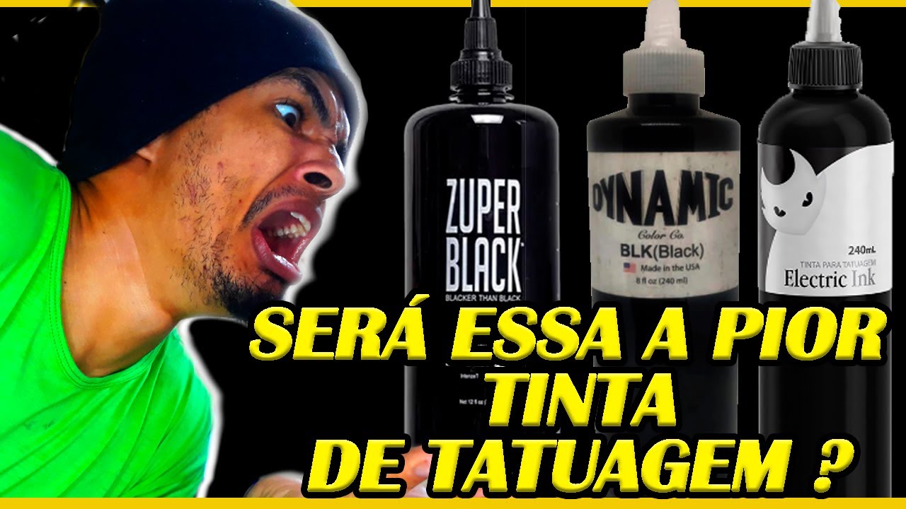 Qual a MELHOR TINTA DE TATTOO ? As  marcas mais usadas de tinta para TATUAGEM #tattoo #tatuagem