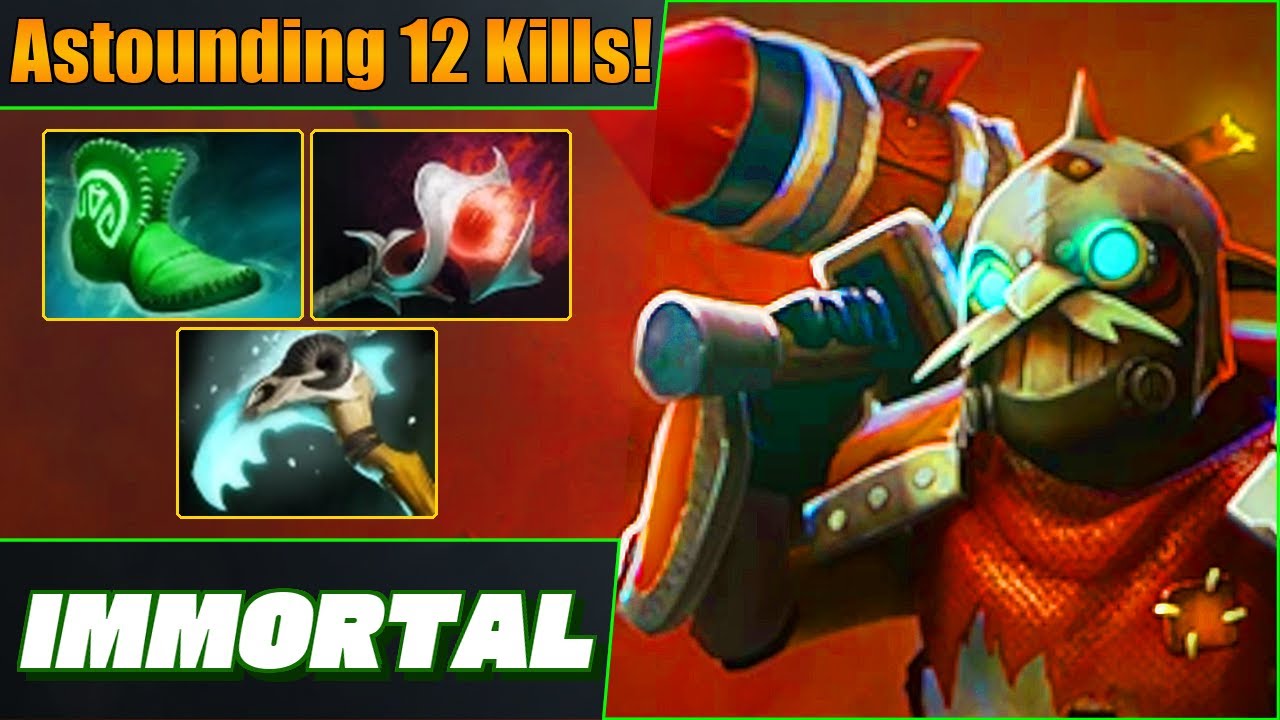Immortal Clockwerk Soft Support Bonkers 12 Kills! Dota 2 DotaPulse Highlight Gameplay