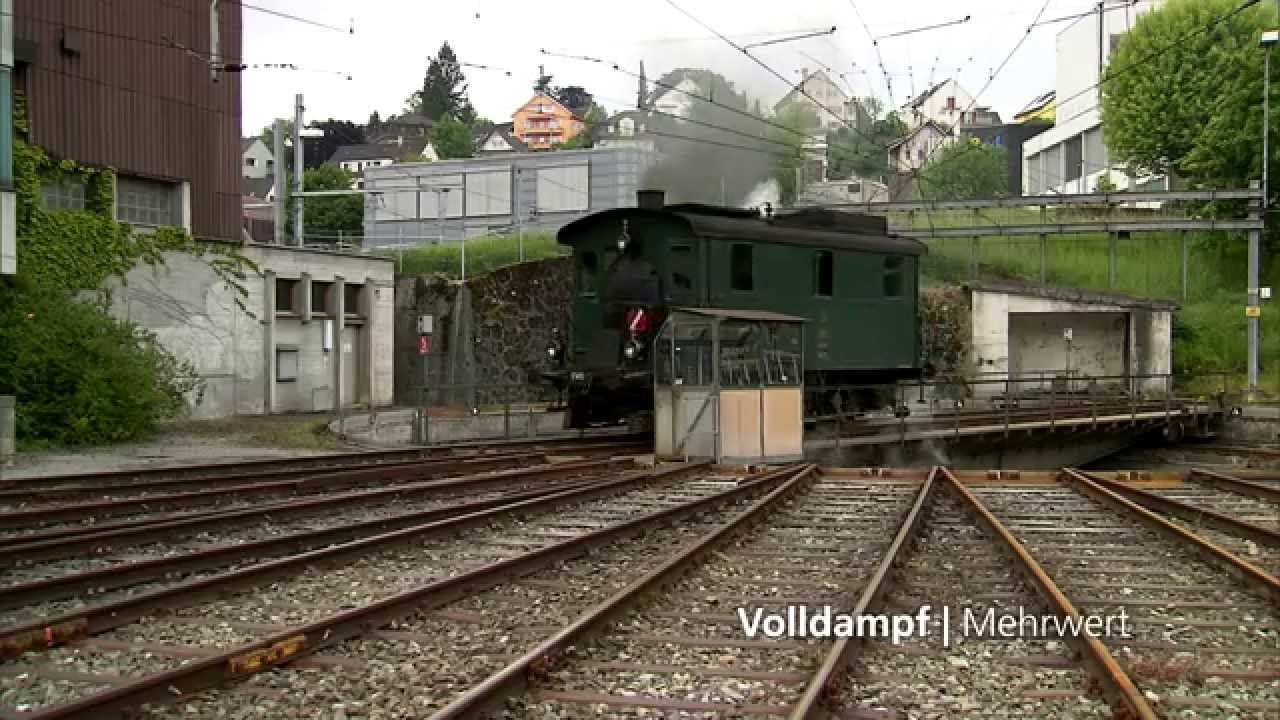&Uuml;berfuhr der Ec 3/3 Nr. 5 der BLS Stiftung nach Huttwil zum VHE