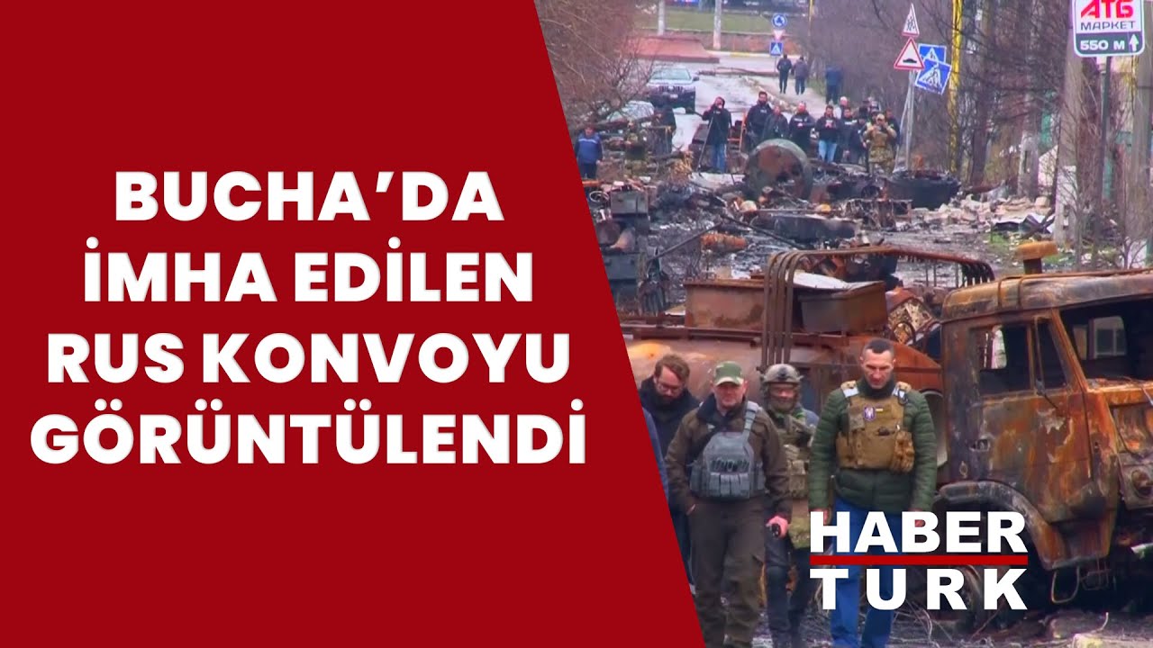 Kiev'de imha edilen Rus tankları böyle görüntülendi