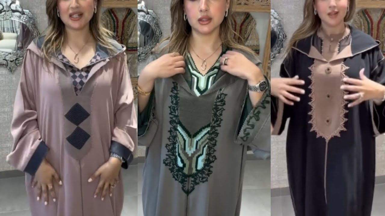جديد الجلابة دوبياس بالراندة عريضة على 2 🧵 شعارات وزواق لمعلم موضيلات 2026 لفريع الفاروعي 💯👌🏼🇲🇦