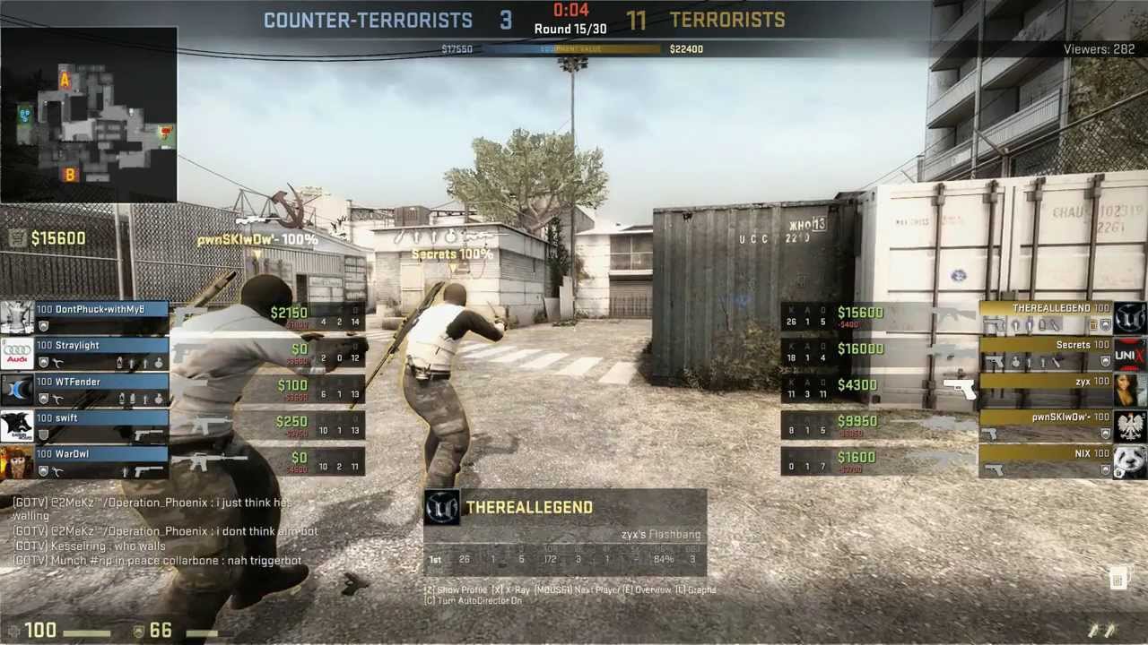 CS:GO Thewarowl VS a hacker!