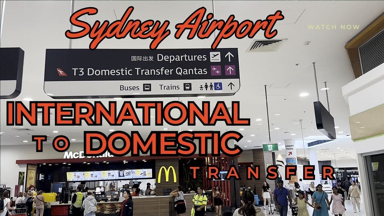 SYDNEY AIRPORT - International to Domestic Transfer #syd