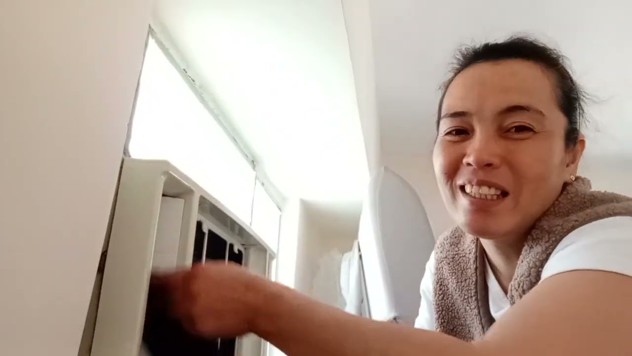 Part 2 dahil Chinese new year maglinis ng Aircon #ofwlife #generalcleaning #airconditioning