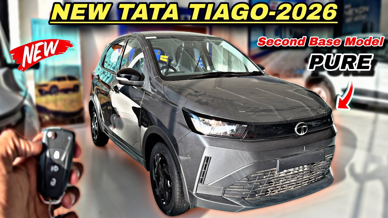 2026 Tata Tiago Pure Second Base Model New Updates❤️ Tiago Pure MT Price & Detailed Review 