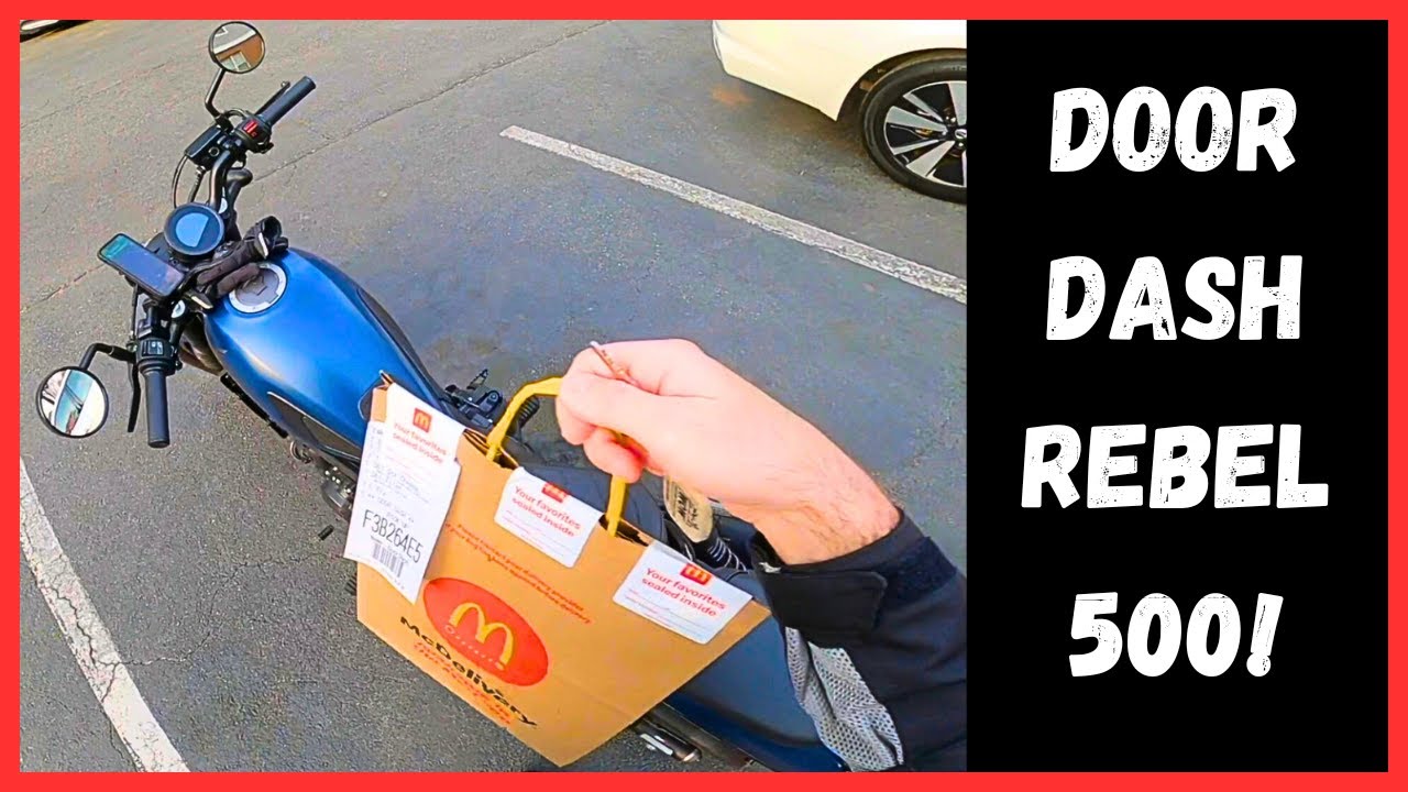 First DoorDash on the Rebel 500 Motorcycle