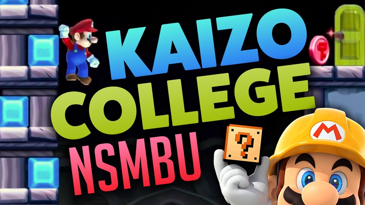 Super Mario Maker - KAIZO COLLEGE : 3 COURSES! [NSMBU Tech]