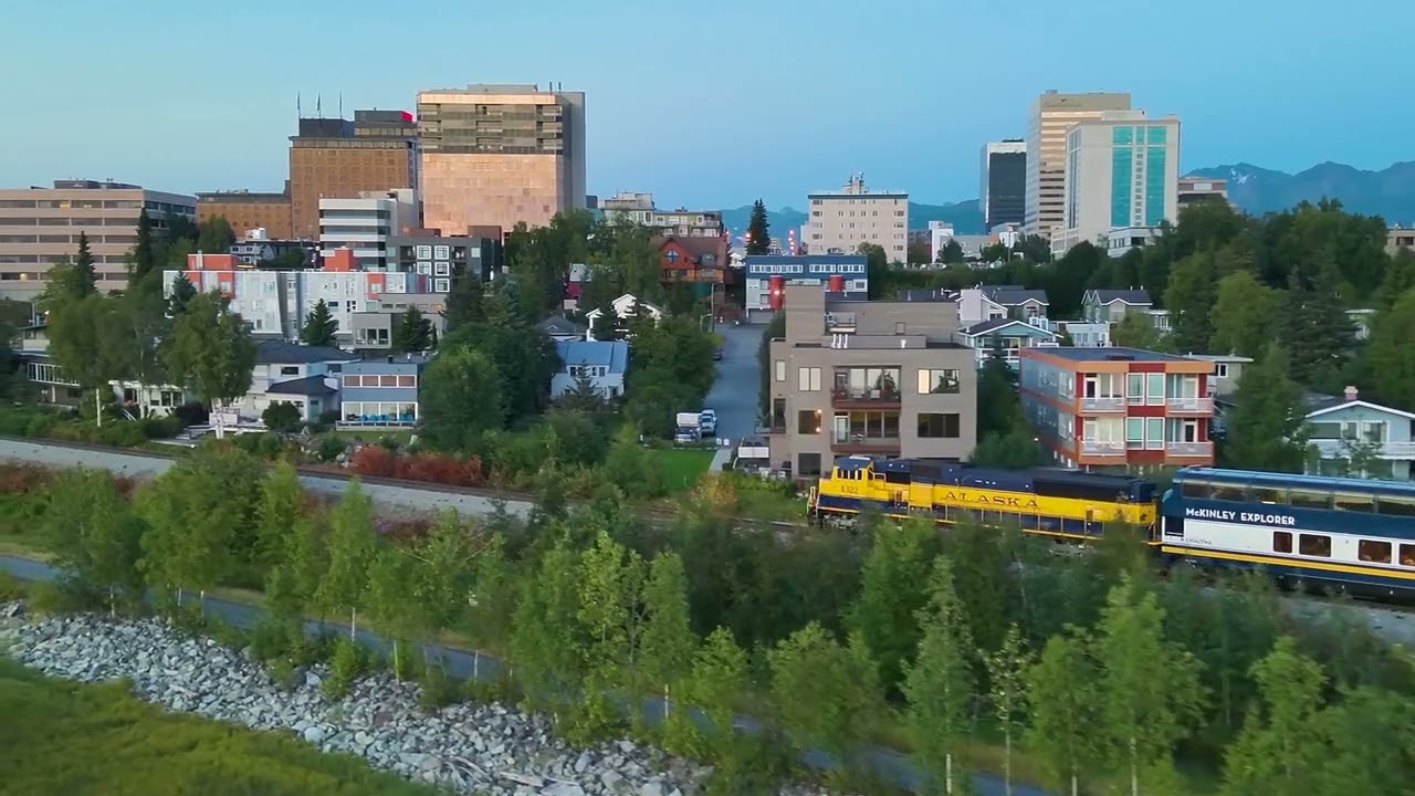 Anchorage Alaska downtown drone action!