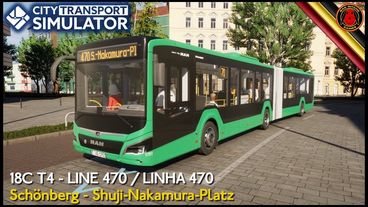 City Transport Simulator: Bus | 18C T4: Schönberg - Shuji-Nakamura-Platz (Linha 470)