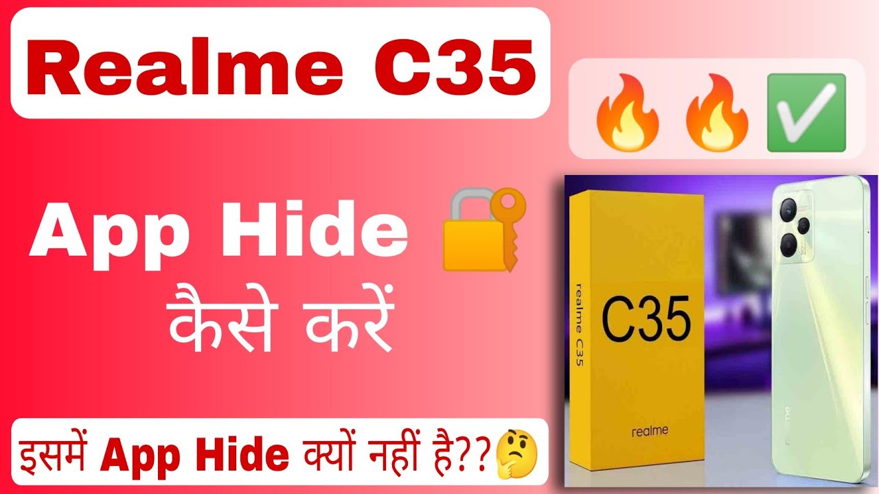 Realme C35 App Hide Settings | App hide kaise kare 🔥 #realmec35