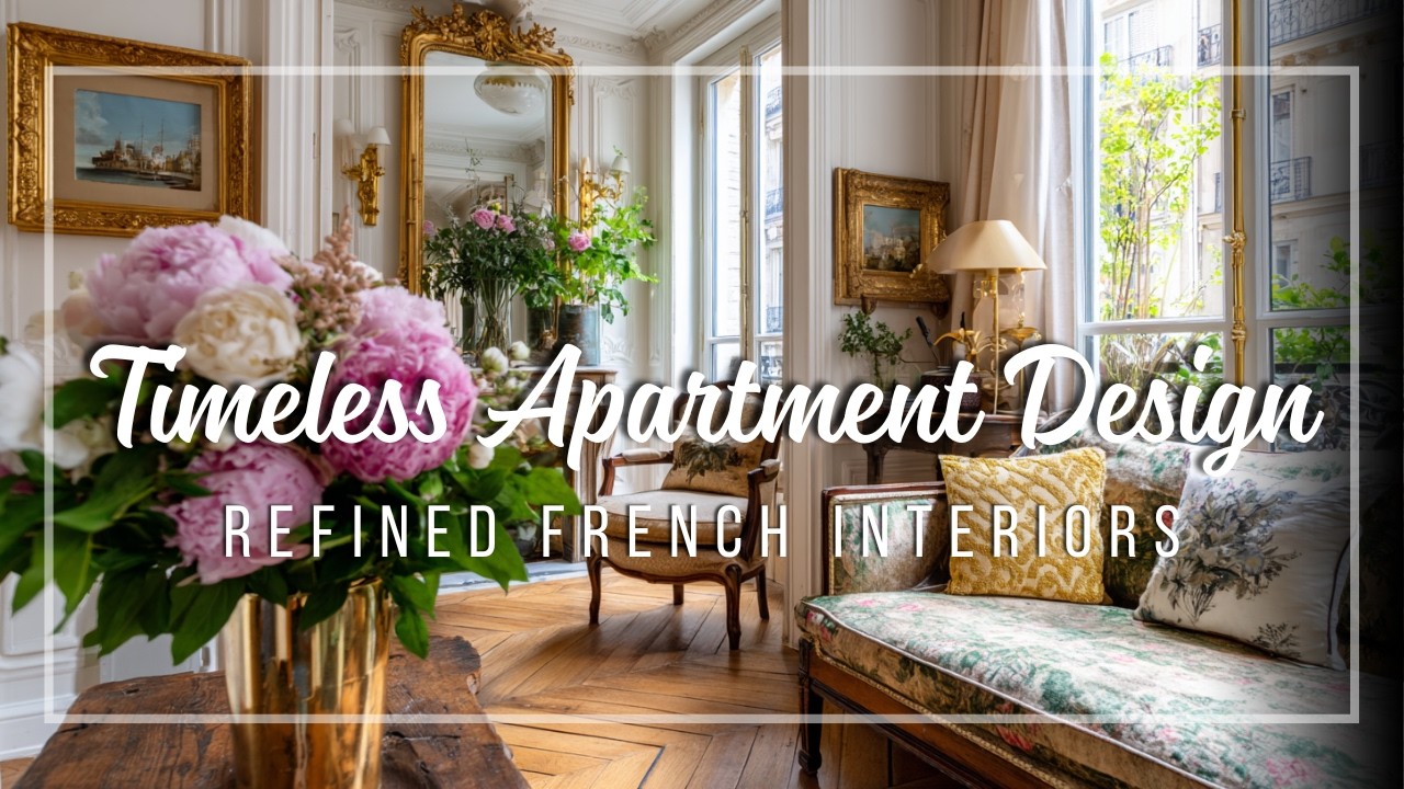 Parisian Apartment Sophistication ✨ Timeless Charm Infused with Elegance and French Luxury