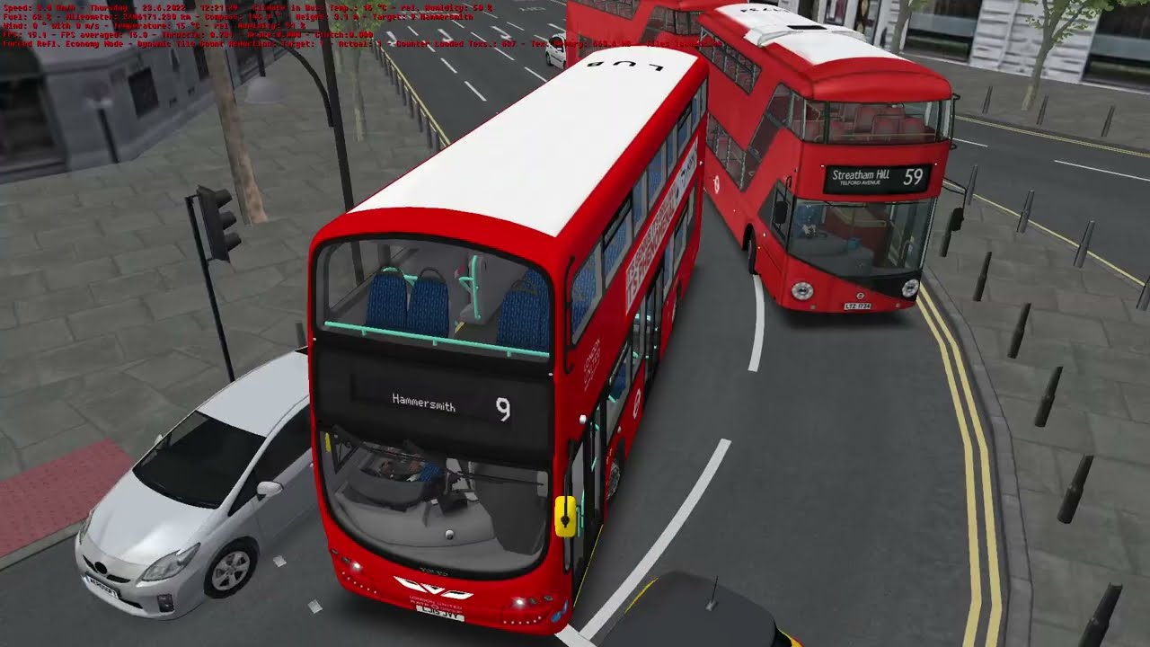 OMSI 2: Route 9 - Aldwych to Piccadilly Circus, Map - Add-On London