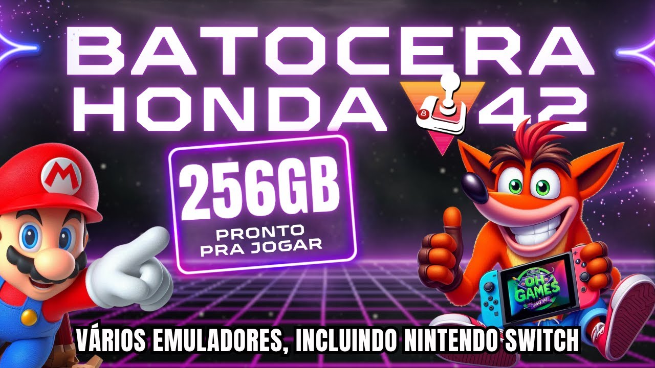 Batocera 42 Honda Edition – 70.000 Jogos e Diversão Sem Fim! 😱 Tutorial Completo!