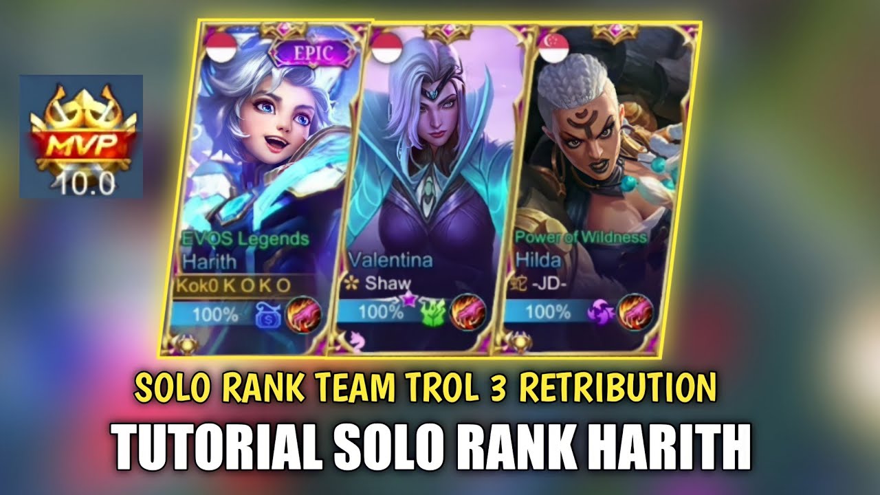 HOW TO CARRY TEAM TROLL?|HARITH TUTORIAL SOLO RANKED|HARITH TOP GLOBAL|MLBB