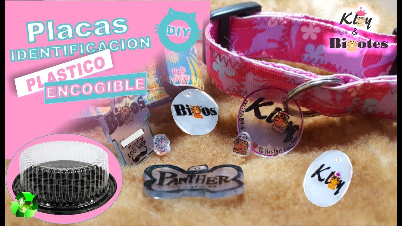 PLACA DE IDENTIFICACIÓN DE PLÁSTICO Reciclando DIY