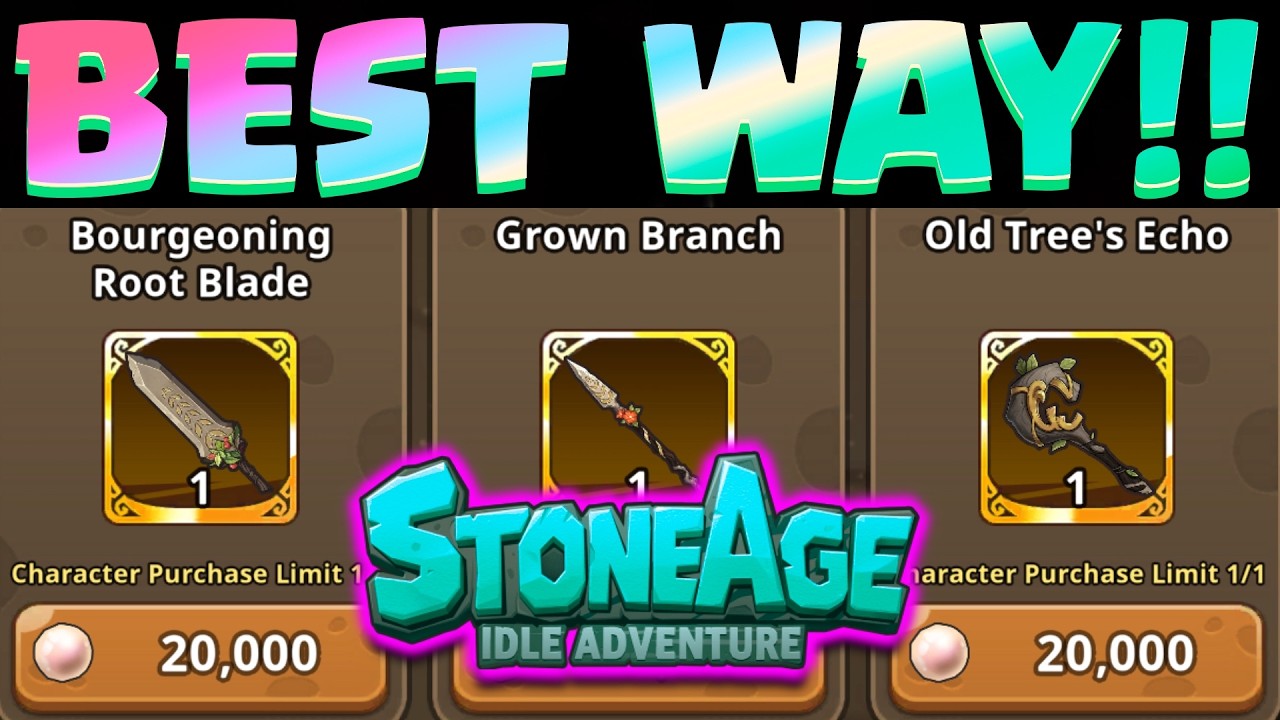 StoneAge: Idle Adventure - САМЫЙ УМНЫЙ способ УЛУЧШИТЬ ВАШЕ СПЕЦИАЛЬНОЕ ОРУЖИЕ!!!