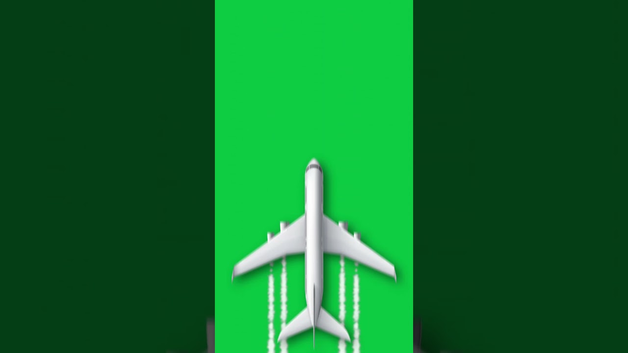 Airplane flying green screen #greenscreen #airplane #animation