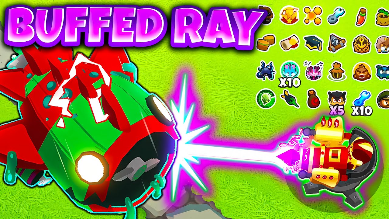 GODBOOST BUFFED RAY of DOOM vs ELITE BLOONARIUS (Modded BTD 6)