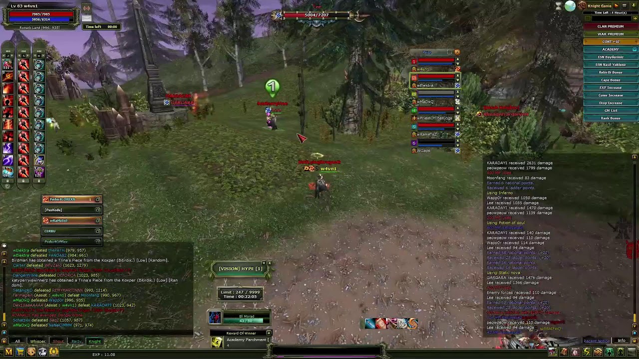 #DeathKO #Vision Academy! 🔥 SixfLyingDragonS Clan PK 🏆 w4vn1 🏆