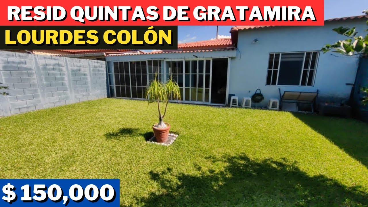 CASA EN VENTA EN RESIDENCIAL QUINTAS DE GRATAMIRA EN LOURDES COLÓN EL SALVADOR