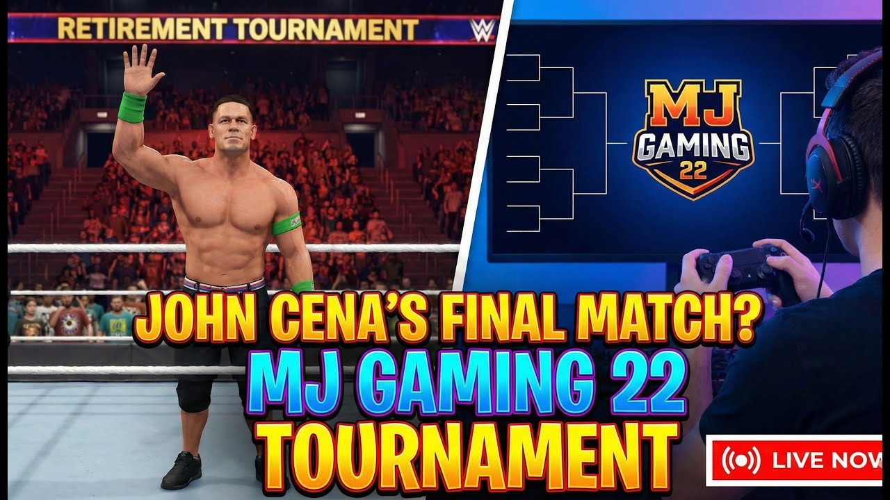 🔴THE WWE JOHN CENA'S RETIREMENT TOURNAMENT IN WWE 2K25 MJ GAMING 22 VERSION
