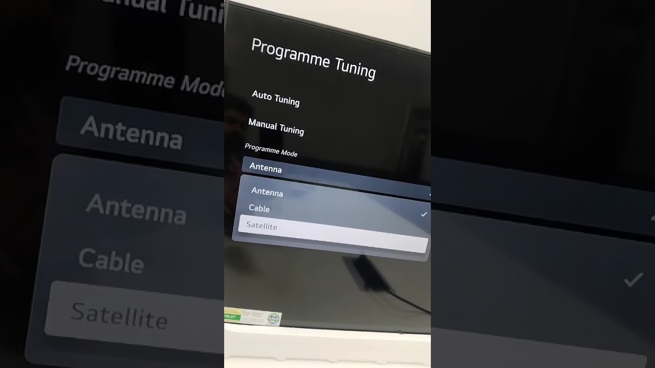 LG free Dish setting
