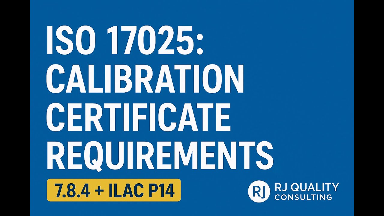 Требования к сертификату калибровки ISO/IEC 17025 (пояснение пунктов 7.8 и 7.8.4)