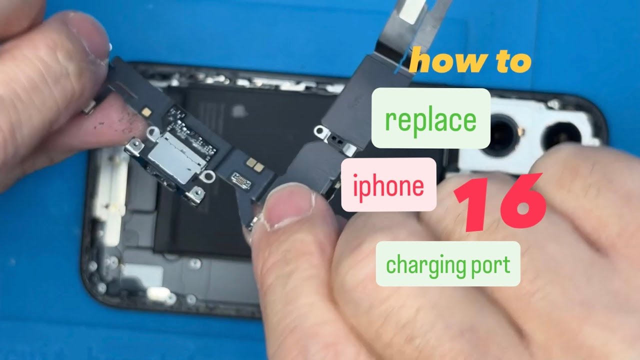how to replace iphone 16 charging port