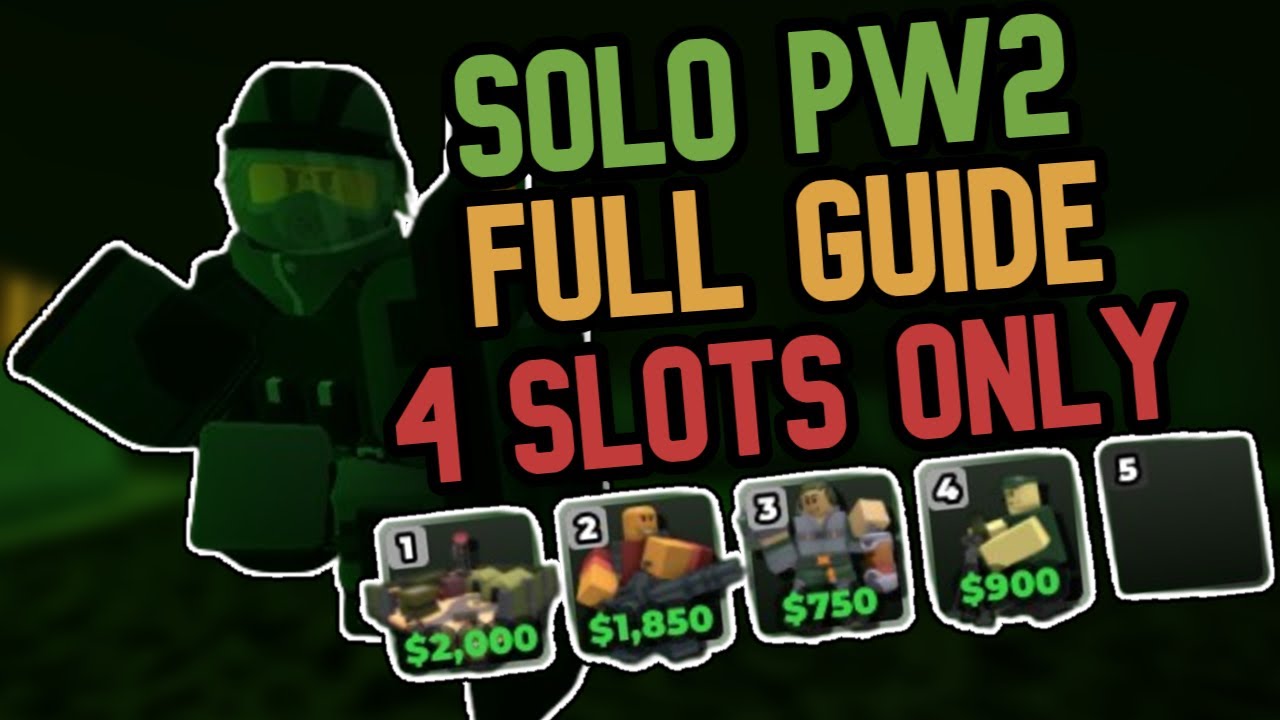 [FIRST EVER] Solo POLLUTED WASTELAND 2 Triumph WITH ONLY 4 TOWERS SLOTS + GUIDE | TDS