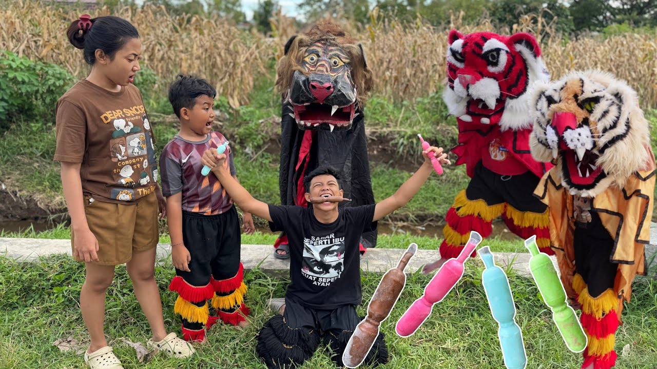 Film pendek | VINIX BERUBAH MENJADI BARONGAN JAHAT SETELAH MAKAN ES WAWAN AJAIB 
